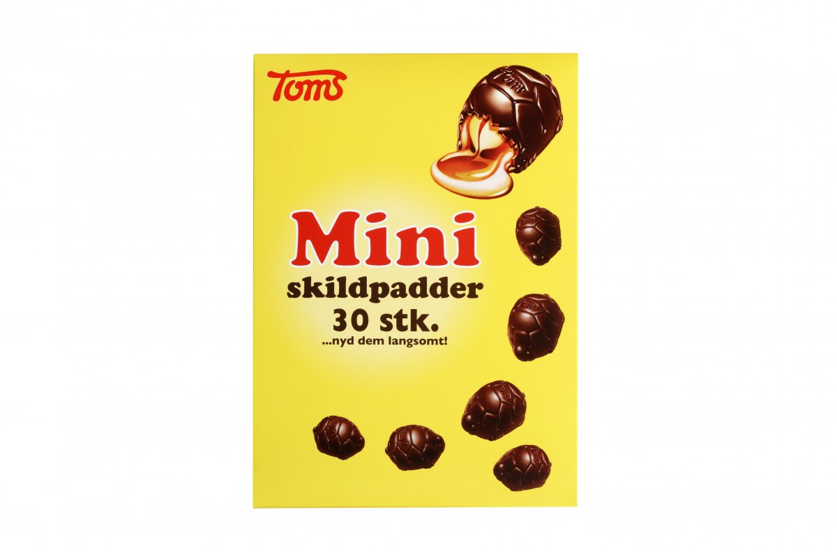 Mini Skildpadder 30 360 g - Chokolade - Popup-toms.dk