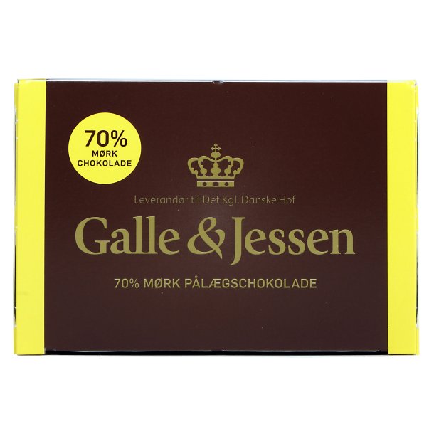 Galle & Jessen 70% Mørk 90 g - - Popup-toms.dk