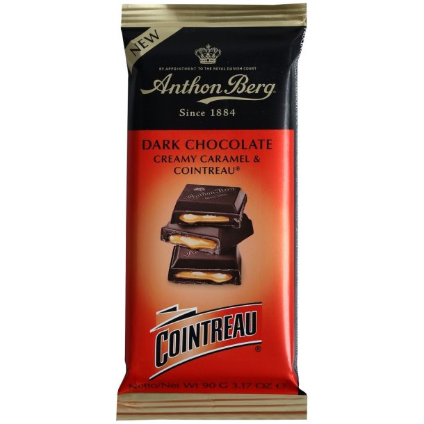 Mrk Chokolade med Cointreau 90g  - bedst fr 18. juni 2024