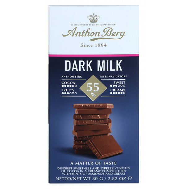 Anthon Berg Dark Milk 55 % 80 g