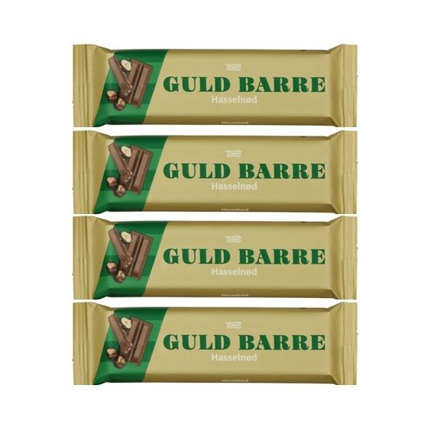 Guld Barre Hasselnd 4 x 45 g