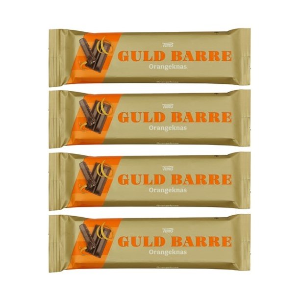 Guld Barre Orangeknas 4 x 45 g