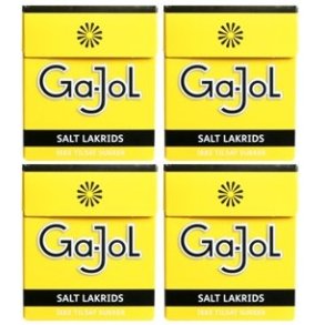 Ga-Jol Gul Salt Lakrids 4 x 23 g