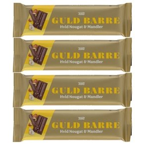 Guld Barre Hvid Nougat med Mandler 4x45g