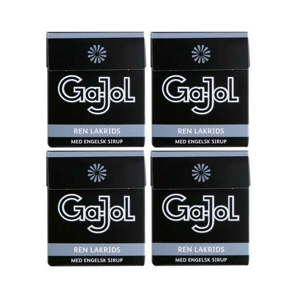 Ga-Jol Sort Ren Lakrids 4 x 23 g