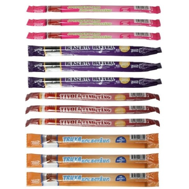 St�nger i Bundt 12 stk. ass 324g 